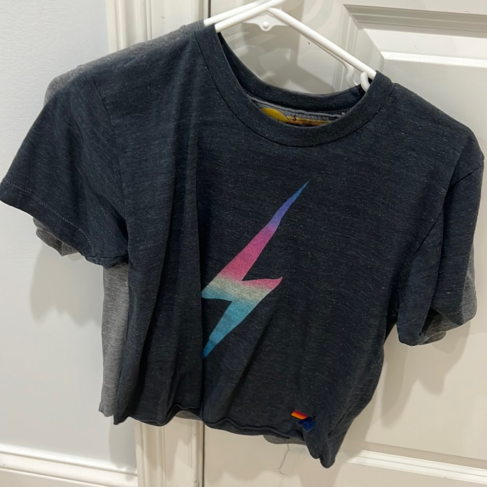 Small RAINBOW lightning bolt tank